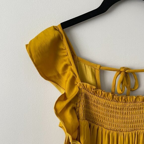 Free People Want Your Love Minidress Yellow XS NWT - Picture 8 of 9